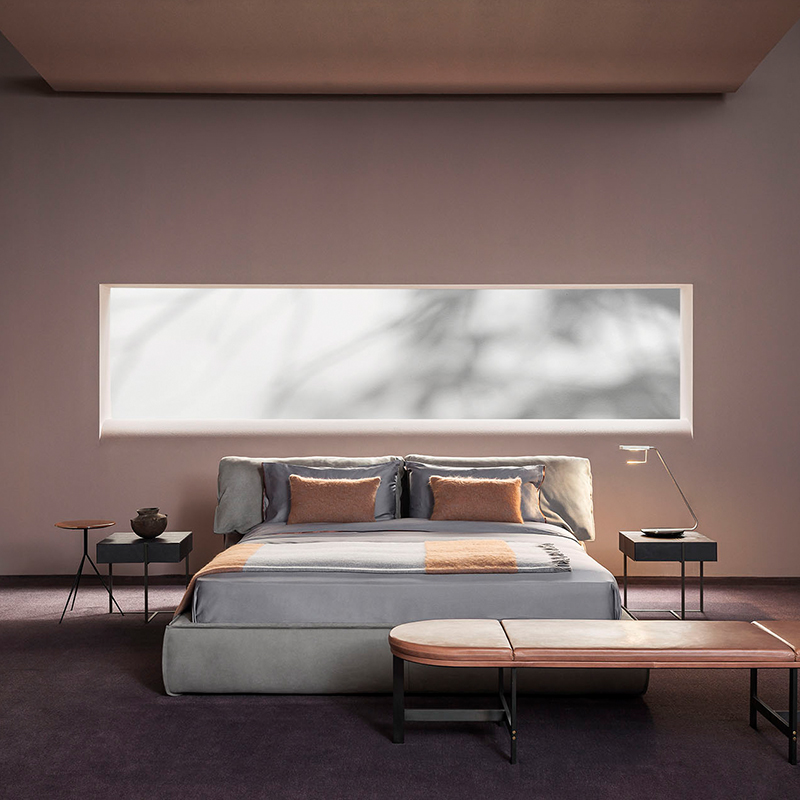 Luxury Queen Bed King Tamaño de cama doble de cama de cuero moderno muebles